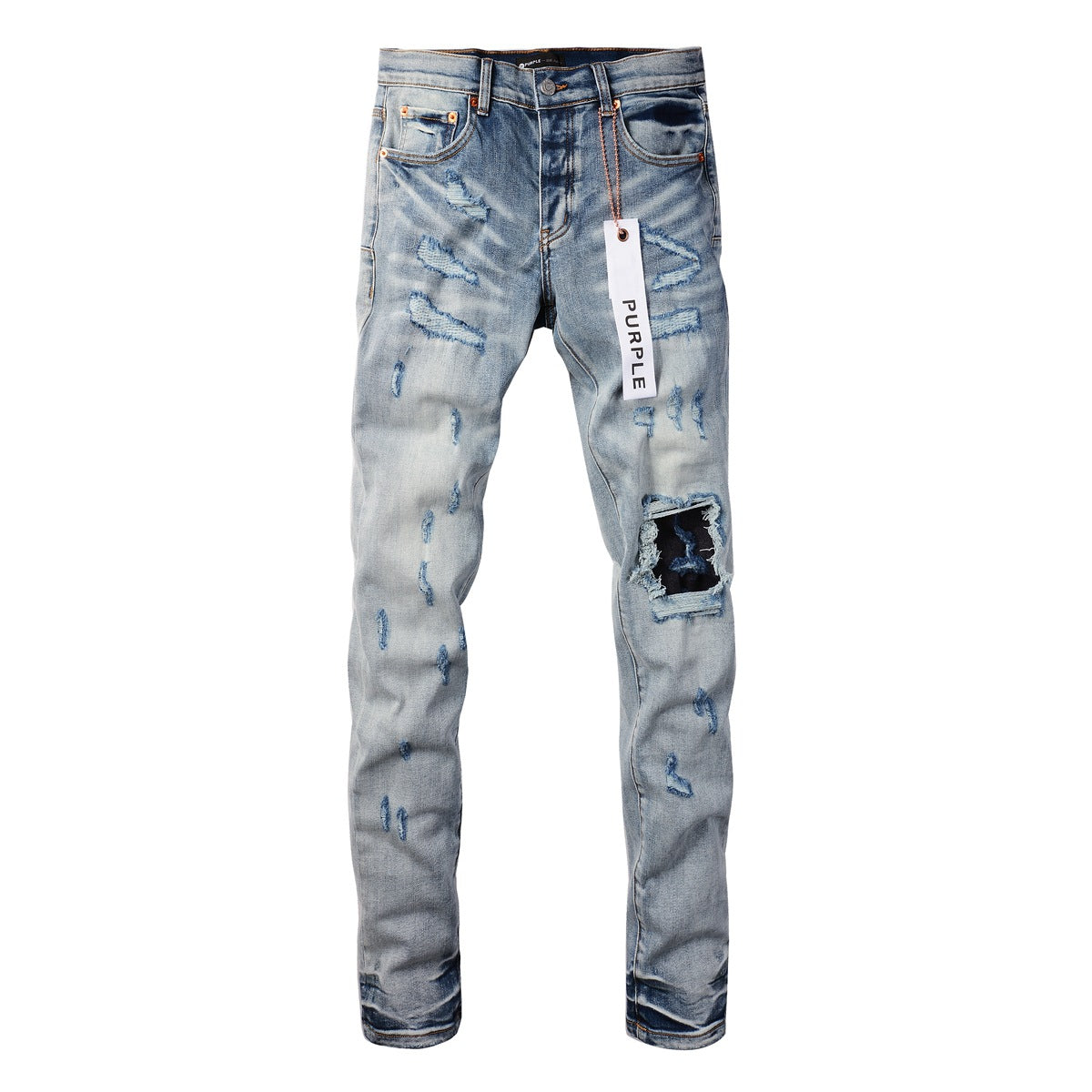 Nuevos jeans de moda con personalidad morada 9038