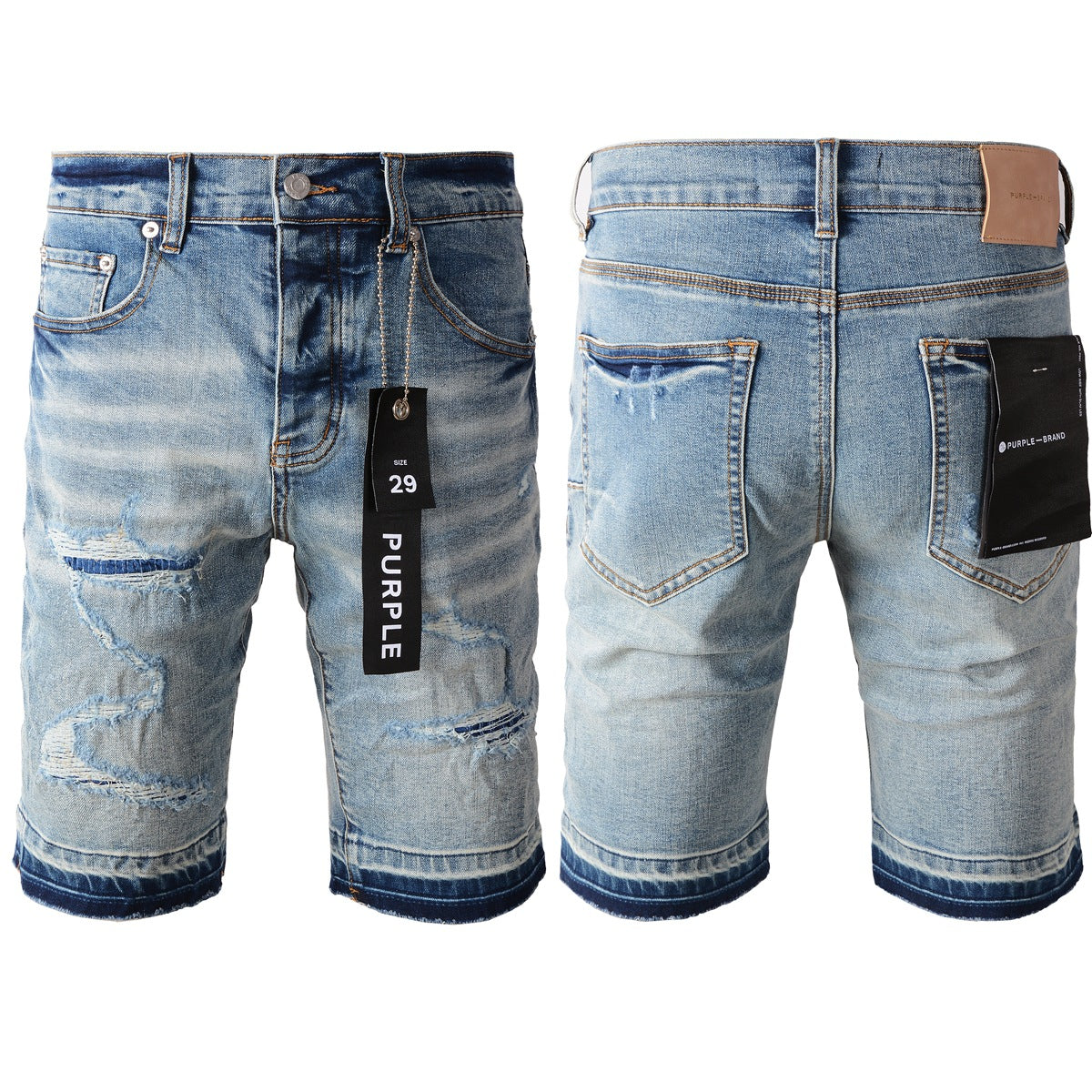 Pantalones cortos de mezclilla azules de moda 5013 con un ajuste cómodo y un estilo moderno