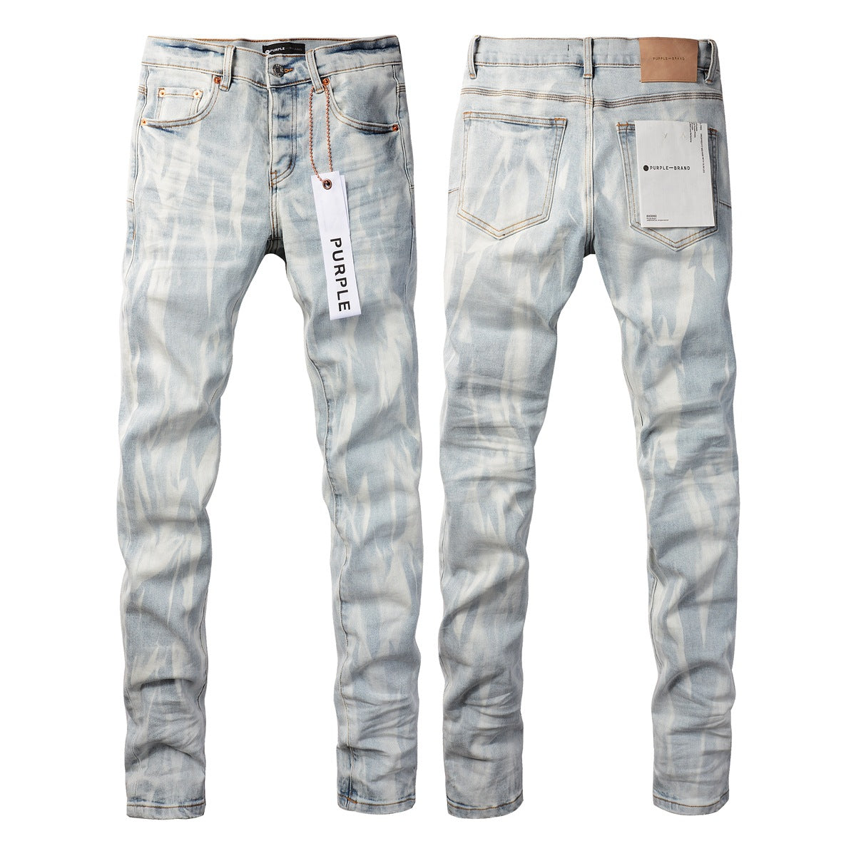 Pantalones vaqueros High Street Slim Fit Tie Dyed Wash personalizados (7017-9017)