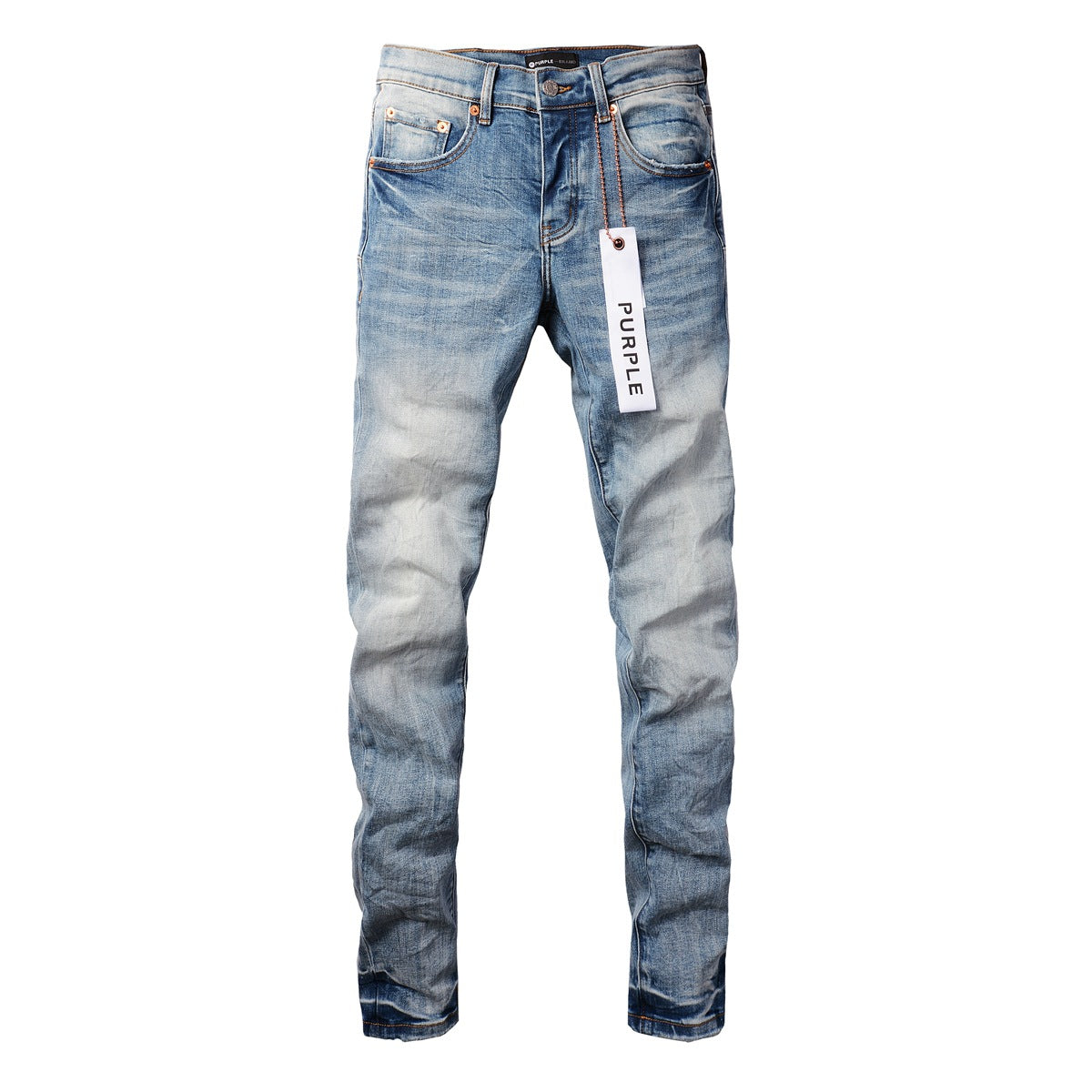 Jean streetwear classique pour homme, effet vieilli, noir et blanc, skinny 9016