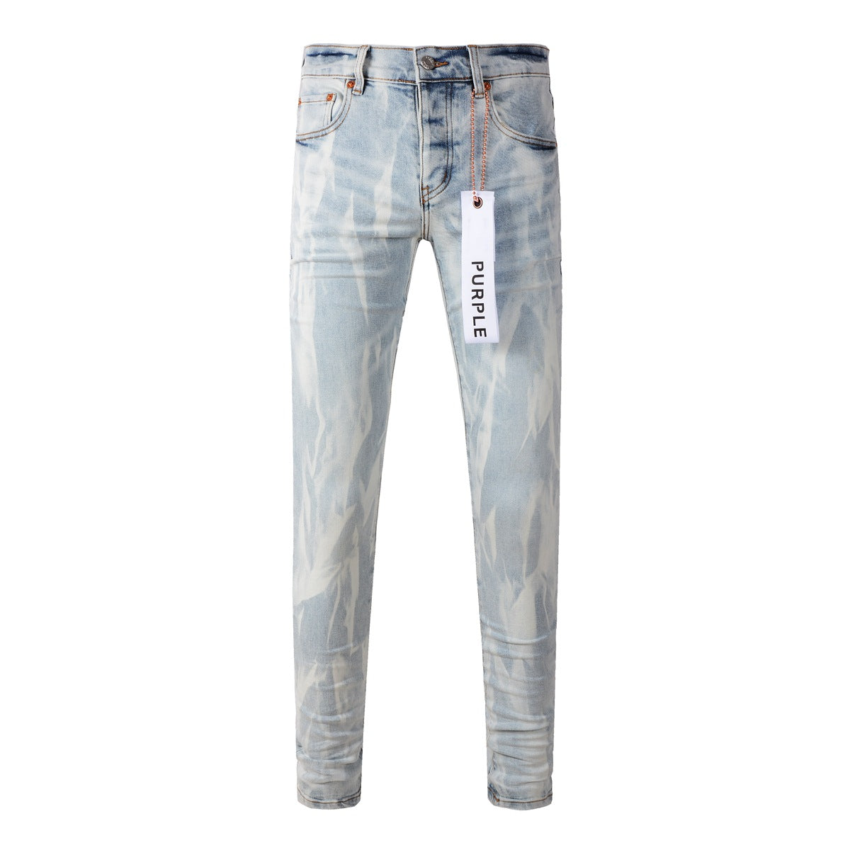 Pantalones vaqueros High Street Slim Fit Tie Dyed Wash personalizados (7017-9017)