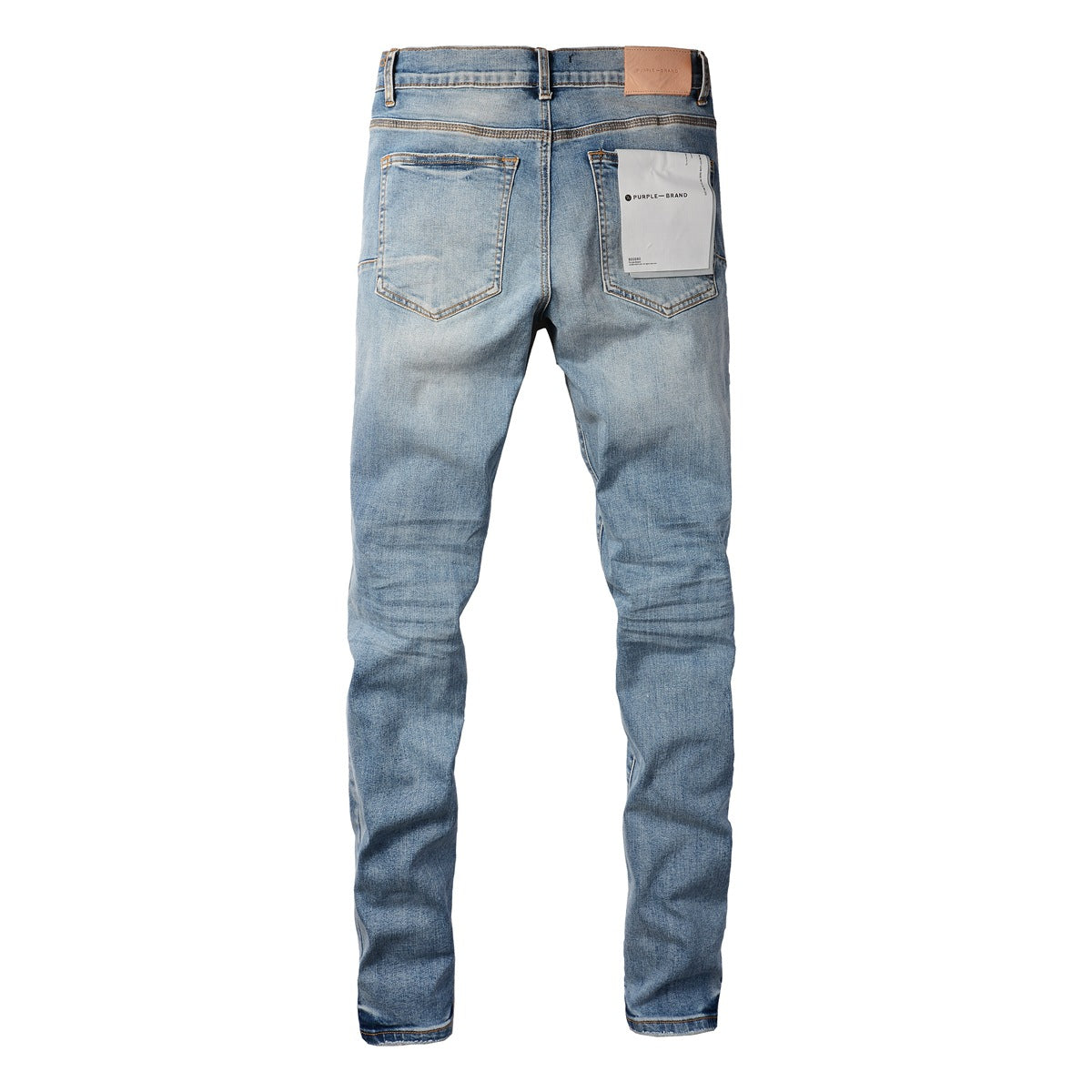 Pantalon skinny en denim bleu à pois noirs New Pop pour homme PB9052A