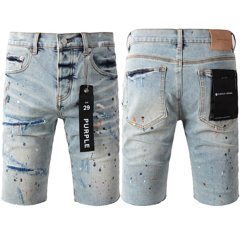 Pantalones cortos de mezclilla azules de moda 5071 con un ajuste moderno