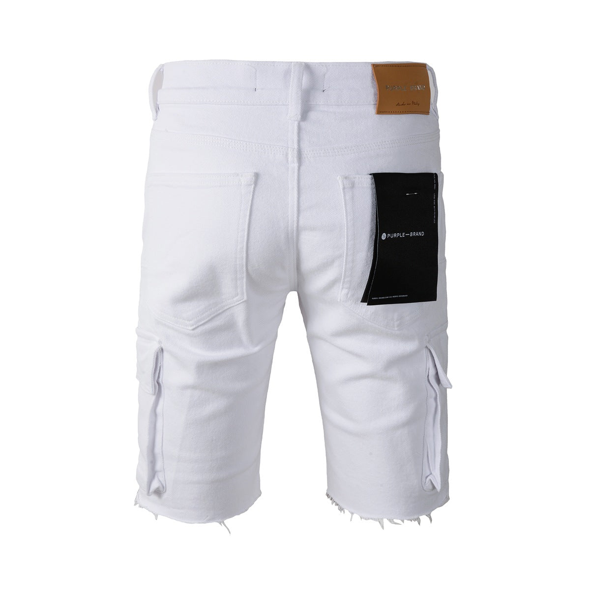 Short en jean blanc 5082 au style classique et épuré