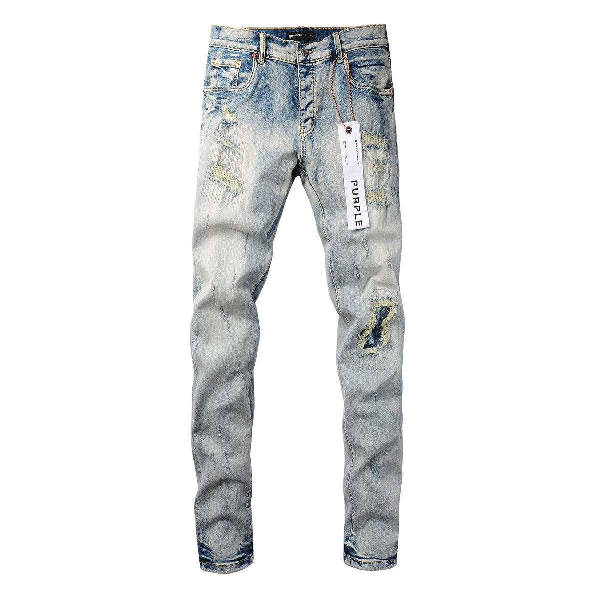 Jean bleu vintage déchiré à la mode 9058