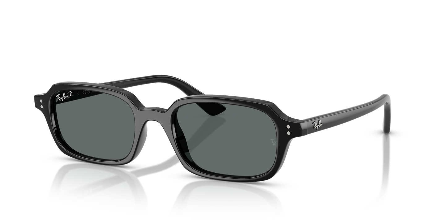 Ray Ban Retro Rectangle Sunglasses for Men with Tortoise Frame and Dark Lenses