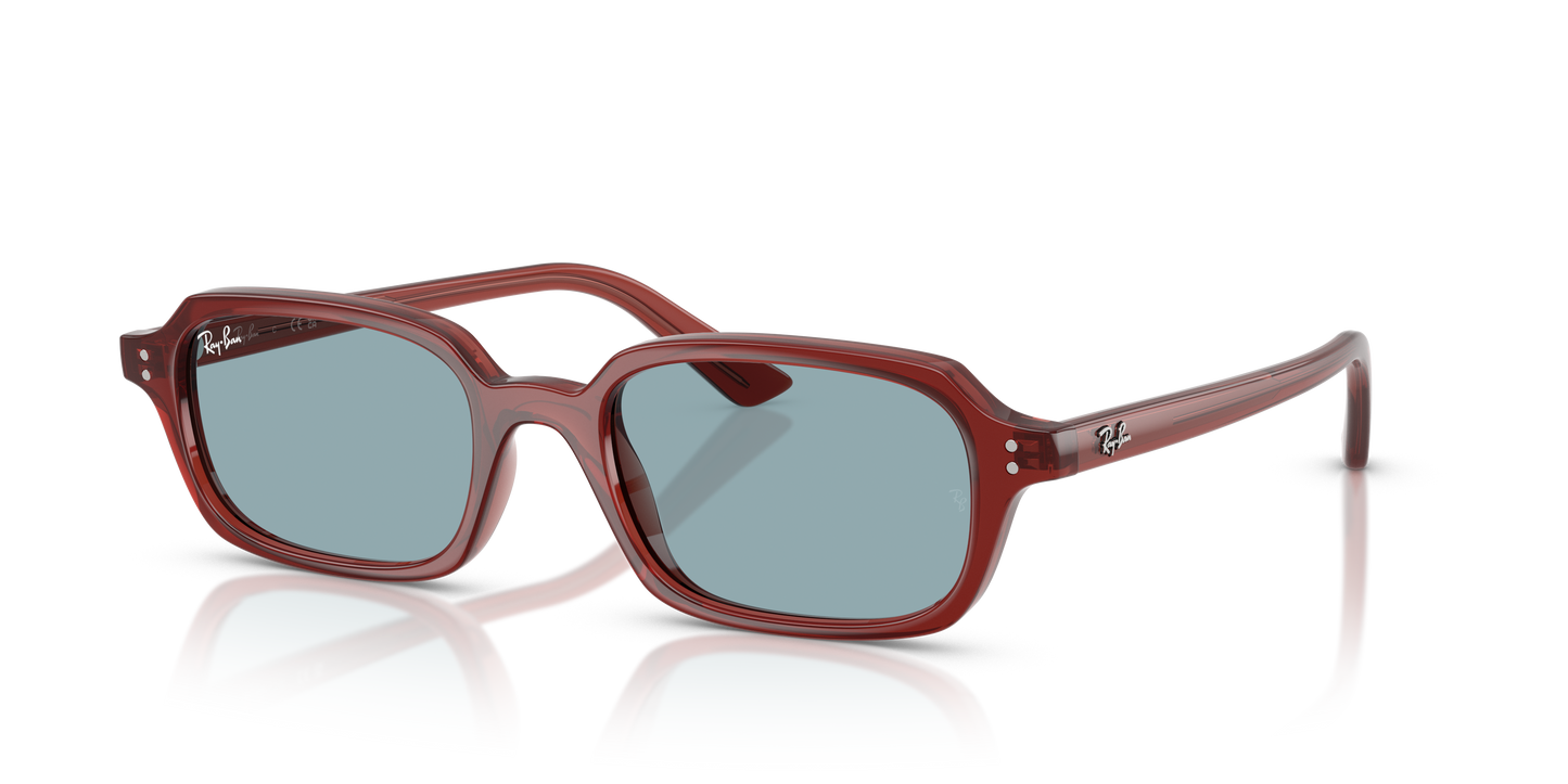 Ray Ban Retro Rectangle Sunglasses for Men with Tortoise Frame and Dark Lenses